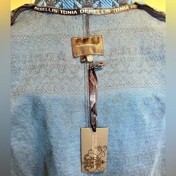 TONIA DEBELLIS MARISSA COAT | NAVY BLUE & BLACK | NWT - Picture 7 of 8